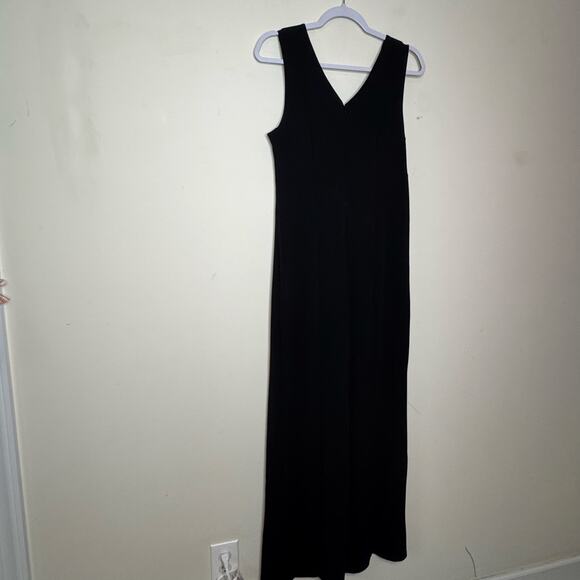 41 Hawthorn Sleeveless Jumpsuit Medium NWOT Black V-Neck Draped Front - Picture 4 of 8